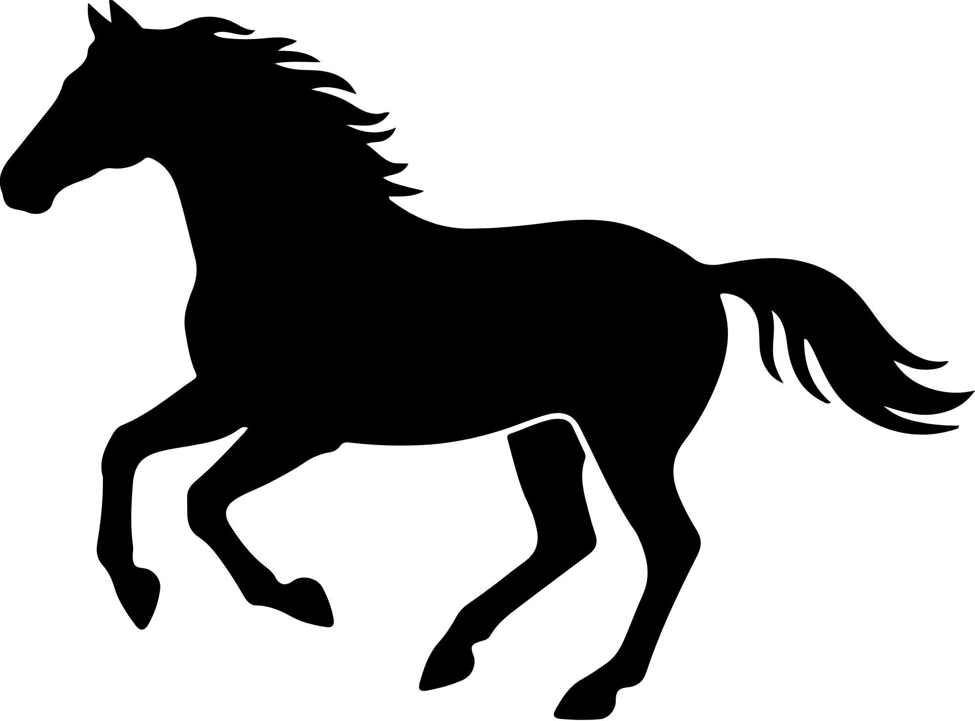 Black on transparent